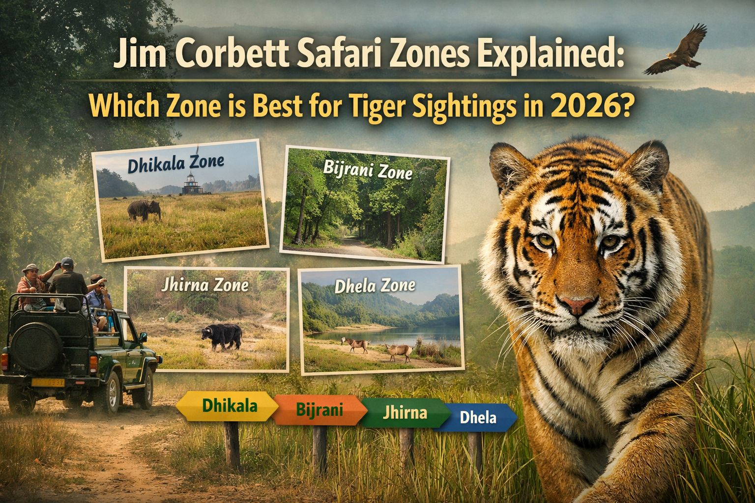 Best Safari Zone in Jim Corbett for Tiger Sighting (2026 Expert Guide)